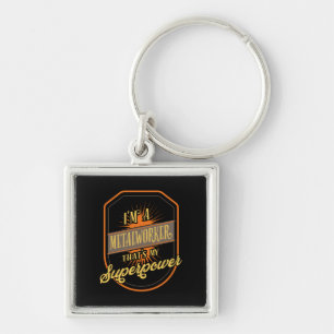 Metalworker Metalworking Key Ring