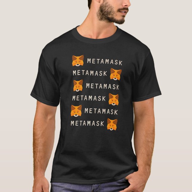 Metamask Fox  Defi Crypto Wallet For Ethereum & Pu T-Shirt (Front)