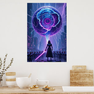Metamorfosis Sci-Fi Poster – Futuristic Warrior