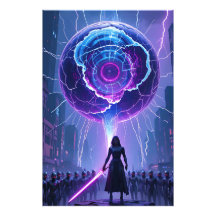 Metamorfosis Sci-Fi Poster – Futuristic Warrior