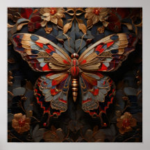 Metamorphic Elegance - Butterfly Digital Art