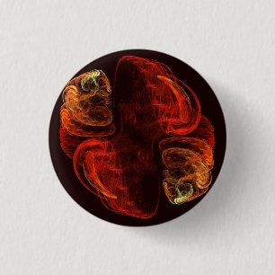 Metamorphosis Abstract Art Button (round)