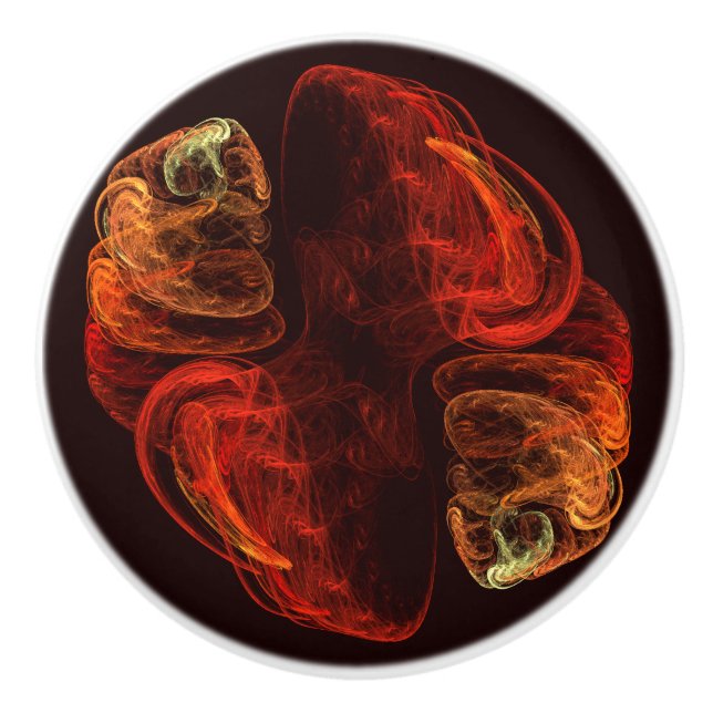 Metamorphosis Abstract Art Ceramic Knob (Front)