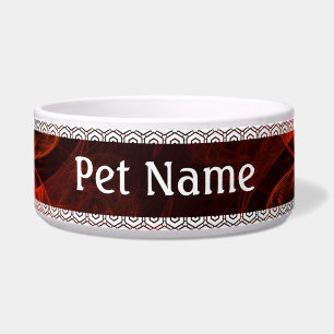 Metamorphosis Abstract Art Dog Bowl