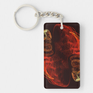 Metamorphosis Abstract Art Key Ring