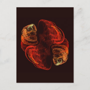 Metamorphosis Abstract Art Postcard