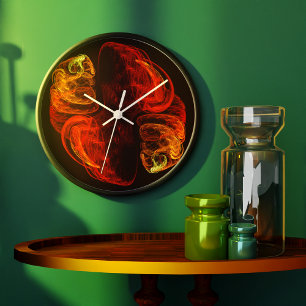 Metamorphosis Abstract Art Round Large Clock