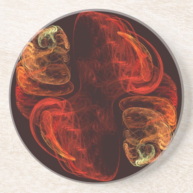 Metamorphosis Abstract Art Sandstone Coaster (Front)