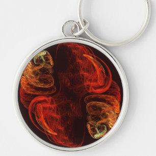 Metamorphosis Abstract Art Small Key Ring