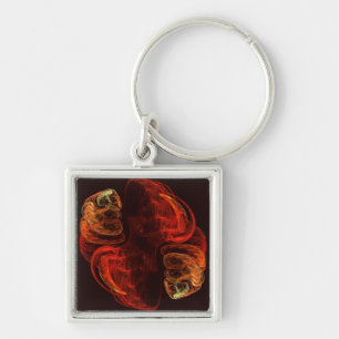 Metamorphosis Abstract Art Small Key Ring