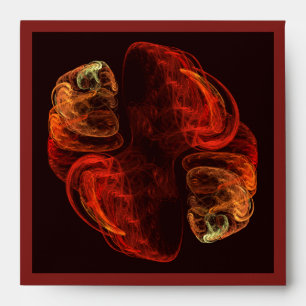 Metamorphosis Abstract Art Square Envelope