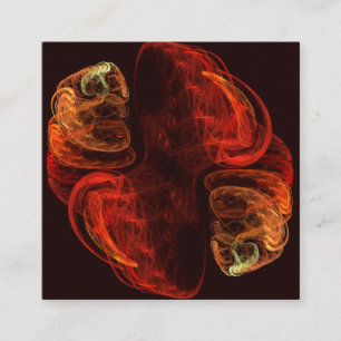 Metamorphosis Energy Modern Abstract Fractal Art Enclosure Card