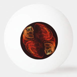 Metamorphosis Energy Modern Abstract Fractal Art Ping Pong Ball