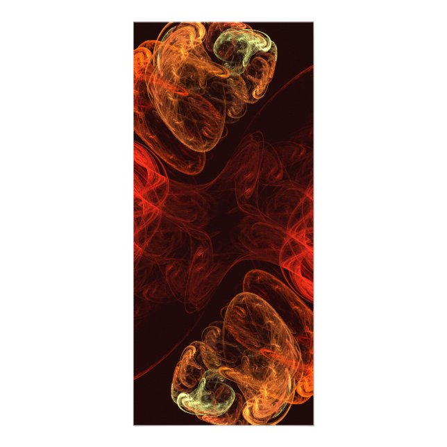 Metamorphosis Energy Modern Abstract Fractal Art Rack Card (Front)