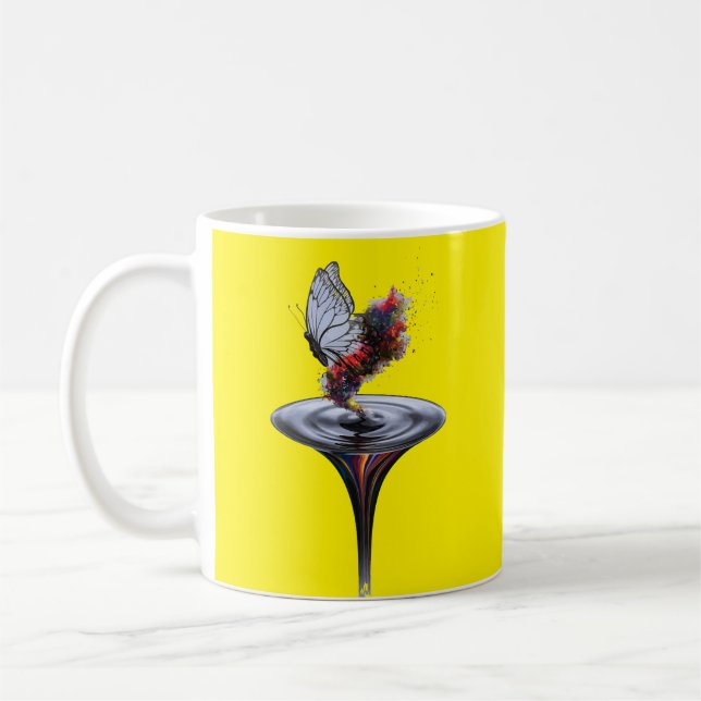 "Metamorphosis Inspired Personal Growth Design Coffee Mug (Left)