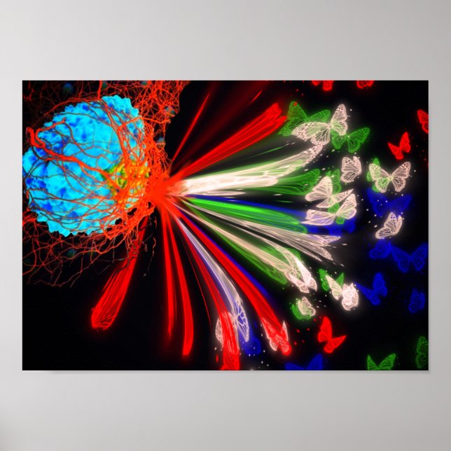 Metamorphosis - Living with Cancer. Acrylic Print (Front)