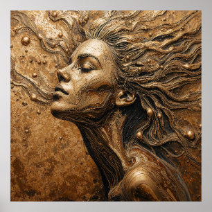 “Metamorphosis of Light” – A Surreal Portrait Poster