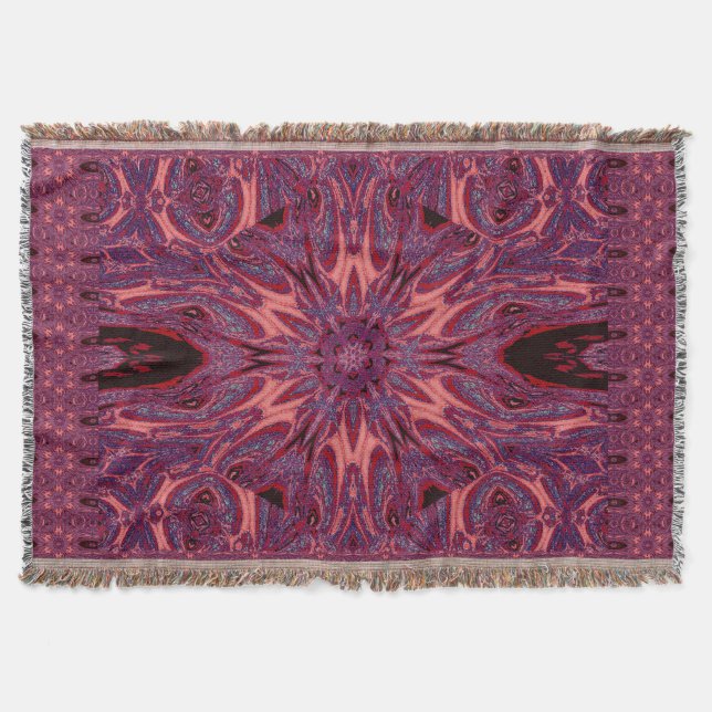 Metamorphosis Rose 2 Throw Blanket (Front)