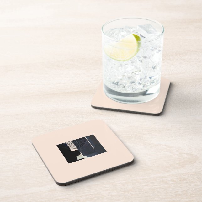 metaphor_14_intersections_2 hard plastic coaster (Right Side)