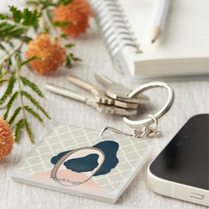 metaphor_15_a girl in the mirror acrylic key ring
