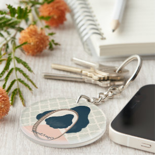 metaphor_15_a girl in the mirror acrylic key ring