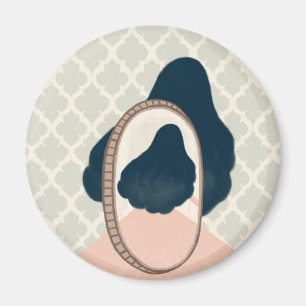 metaphor_15_a girl in the mirror magnet