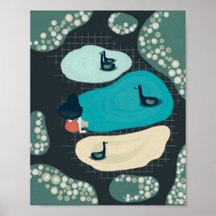 metaphor_17_a girl in the tarn matte poster