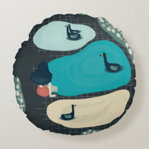 metaphor_17_a girl in the tarn round cushion