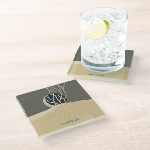 metaphor_20_a moonlit hill_1 glass coaster
