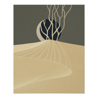 metaphor_20_a moonlit hill_1 glossy poster