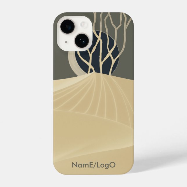 metaphor_20_a moonlit hill_1 iPhone case (Back)