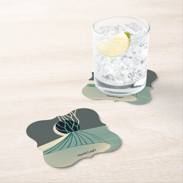 metaphor_21_a moonlit hill_2 paper coaster (Insitu)