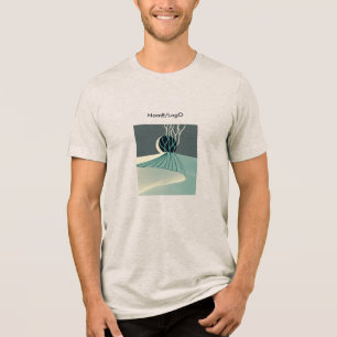metaphor_21_a moonlit hill_2 t-shirt Tri-Blend shirt