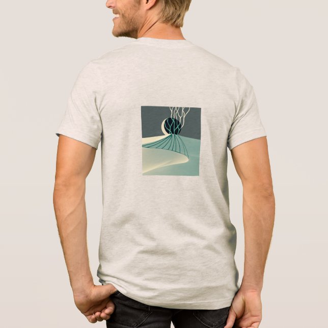 metaphor_21_a moonlit hill_2 t-shirt Tri-Blend shirt (Back)