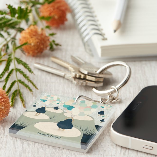 metaphor_22_a girl in the dream acrylic key ring (Front Right)