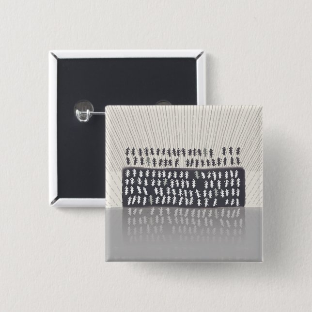 metaphor_2_reflection 15 cm square badge (Front & Back)