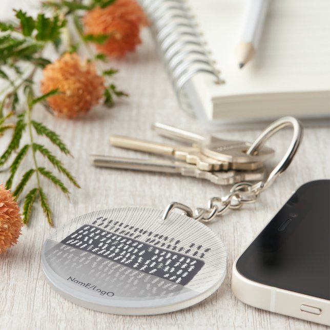 metaphor_2_reflection acrylic key ring (Front Right)