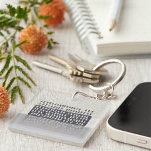 metaphor_2_reflection acrylic key ring