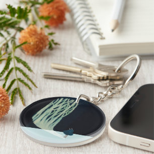 metaphor_7_a girl in the woods acrylic key ring