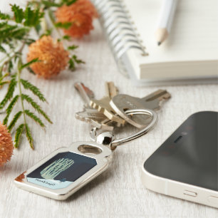 metaphor_7_a girl in the woods metal key ring