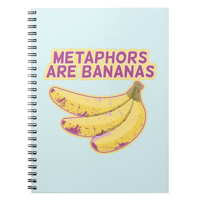 Metaphor Funny typography Notebook (Front)