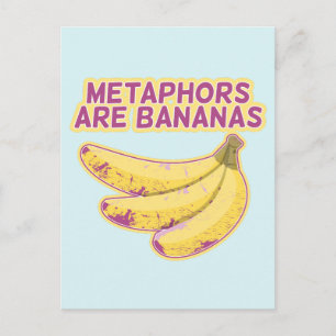 Metaphor Funny typography Postcard