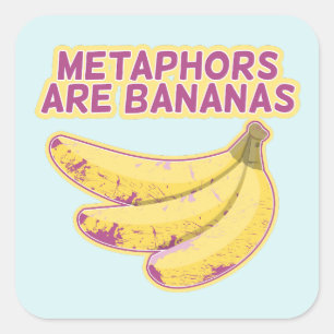 Metaphor Funny typography Square Sticker