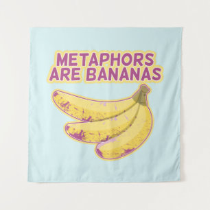 Metaphor Funny typography Tapestry