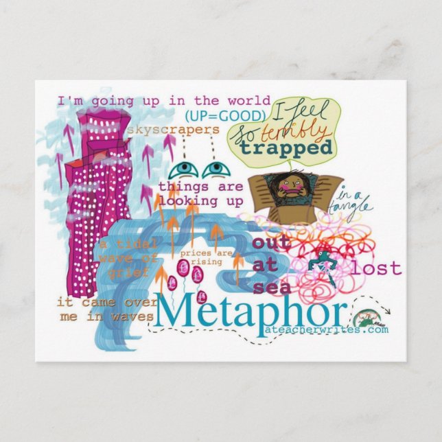 Metaphor Postcard KS2 and KS3 (Front)