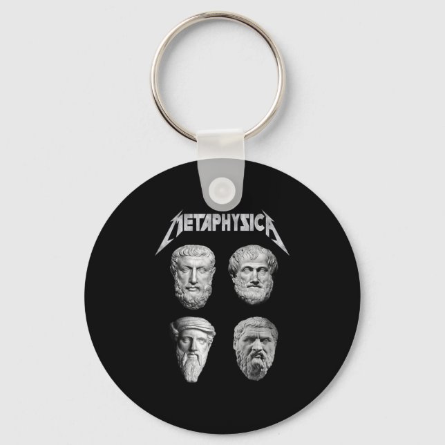 Metaphysica Socrates Plato Aristotle Philosopher M Key Ring (Front)
