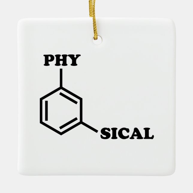 Metaphysical Humour Ceramic Ornament (Front)