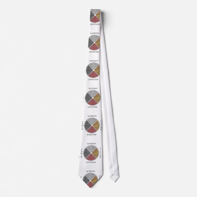 Metaphysical Medicine Wheel Men's Tie (Front)