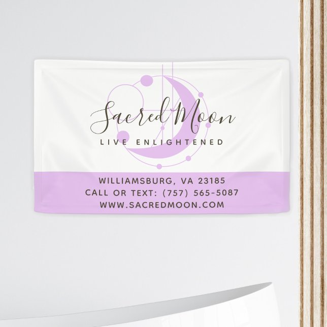 Metaphysical Moon Minimalist Purple Banner (Creator Uploaded)