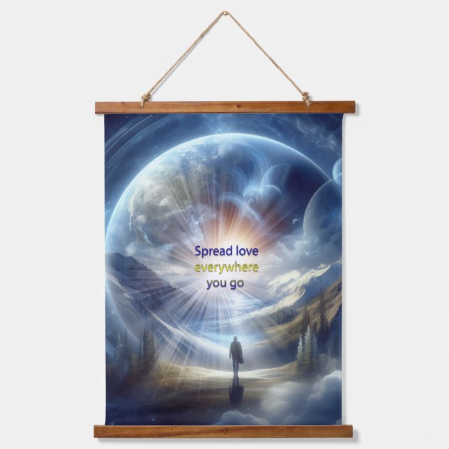 Metaphysical Timeless Spiritual Fantasy Themes Hanging Tapestry (Front)